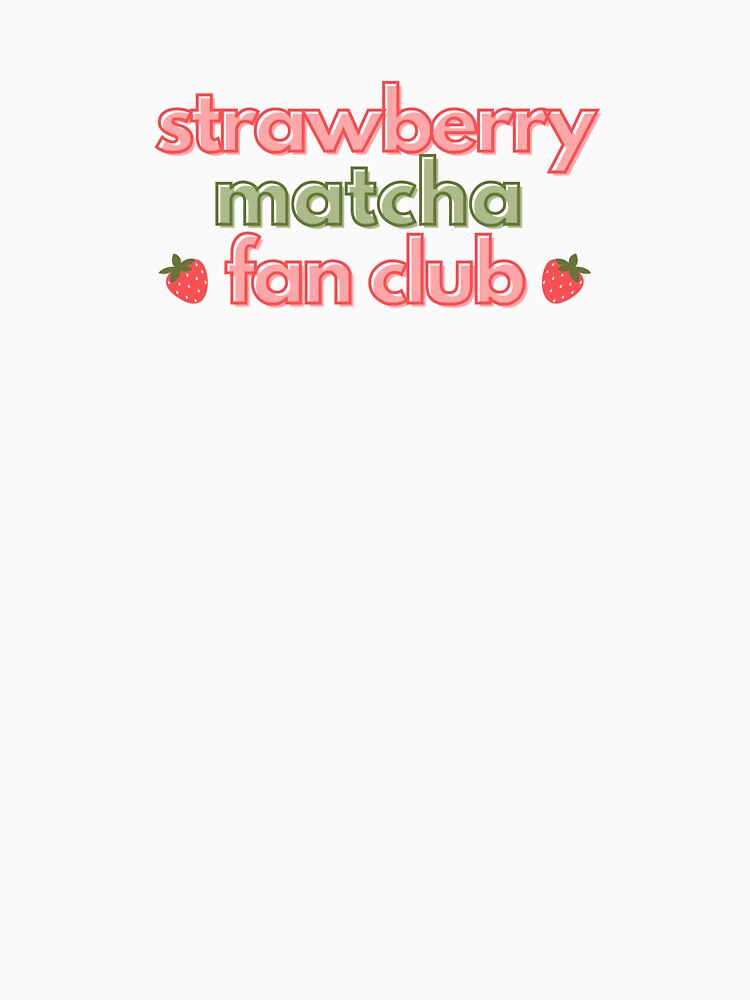 Strawberry Matcha Fan Club by outofofficemin