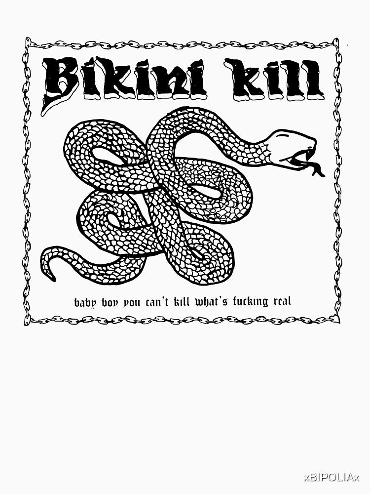 Bikini Kill Snake Inspired Fan Art by xBIPOLIAx