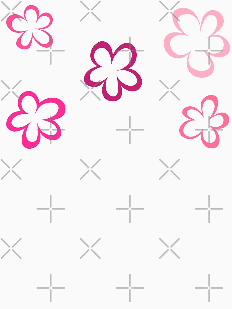 Funky Pink Retro Flowers Sticker Pack by that5280lady