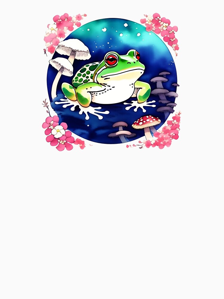 Flower Branch Frog by Whimsy Fae Studio