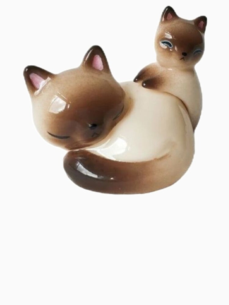 siamese cats porcelain by teethfairy
