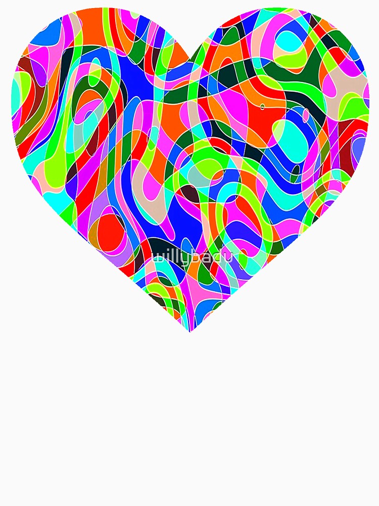 Neon Glow Black Light Lava Lamp Rave Heart by willybadu