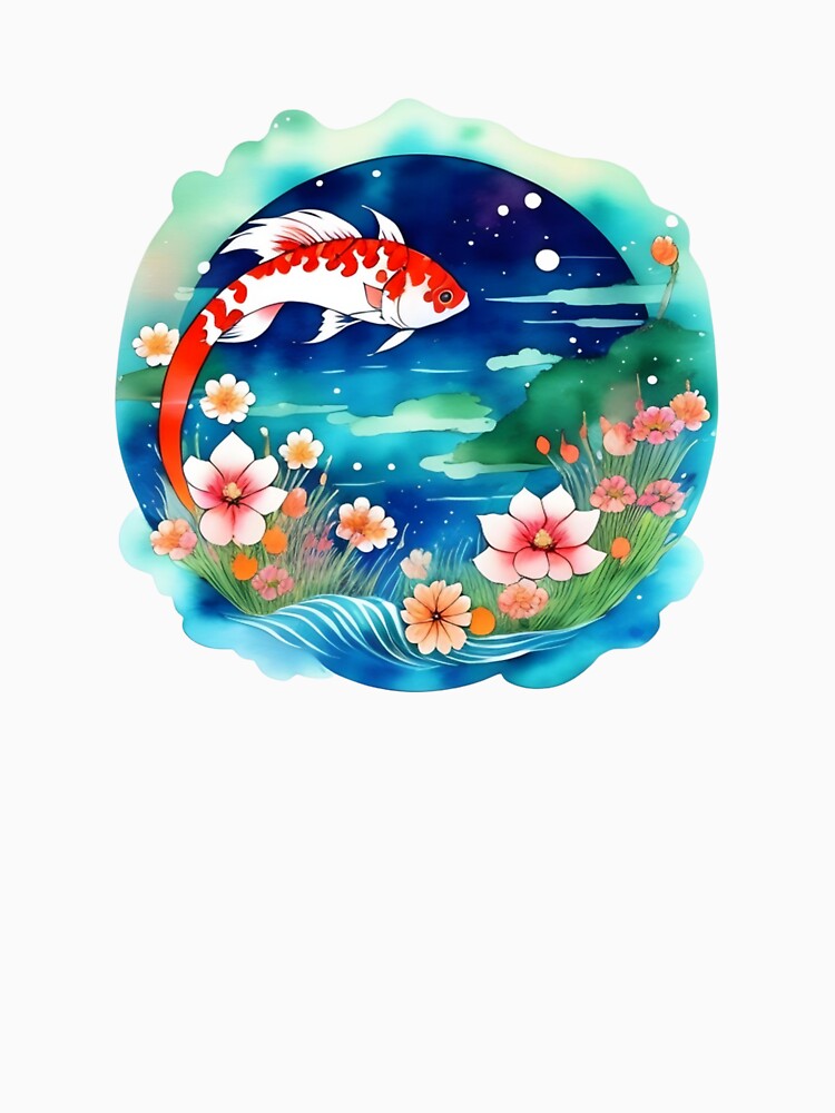 Playful Koi Fish by Whimsy Fae Studio