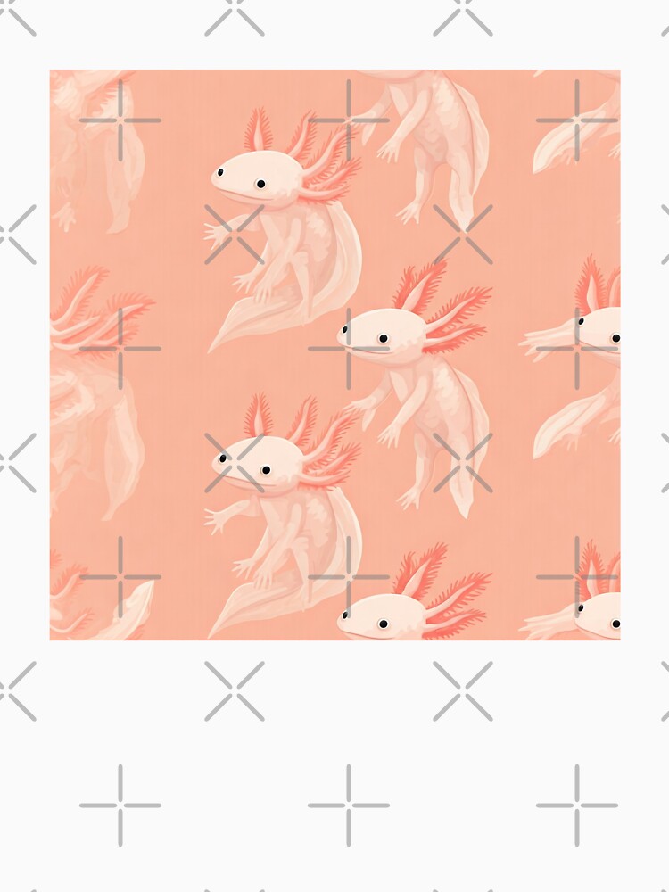 Tiny Pink Axolotl Pattern by Pattern Unhinged