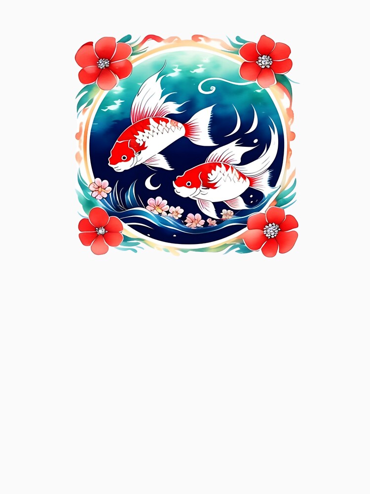 Flower Arch Koi Fish by Whimsy Fae Studio