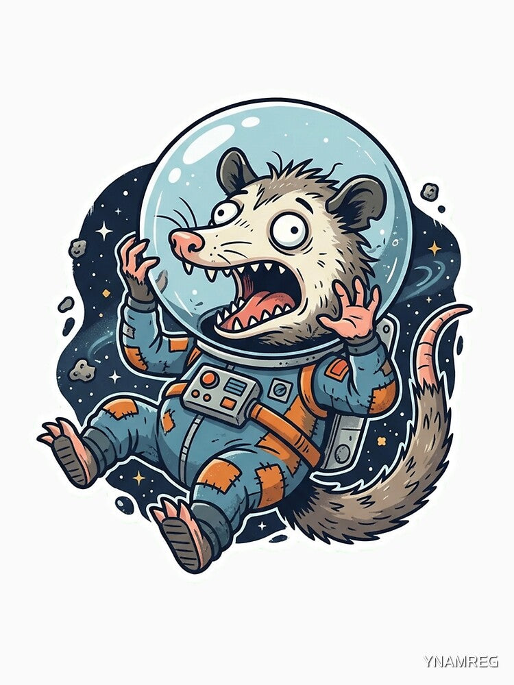 Possum Screaming in Space by YNAMREG