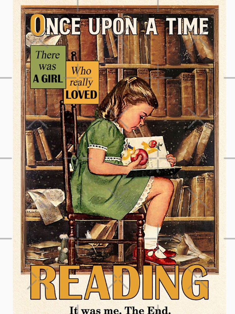 One upon a time there was a girl who really loved reading by NanLeArt
