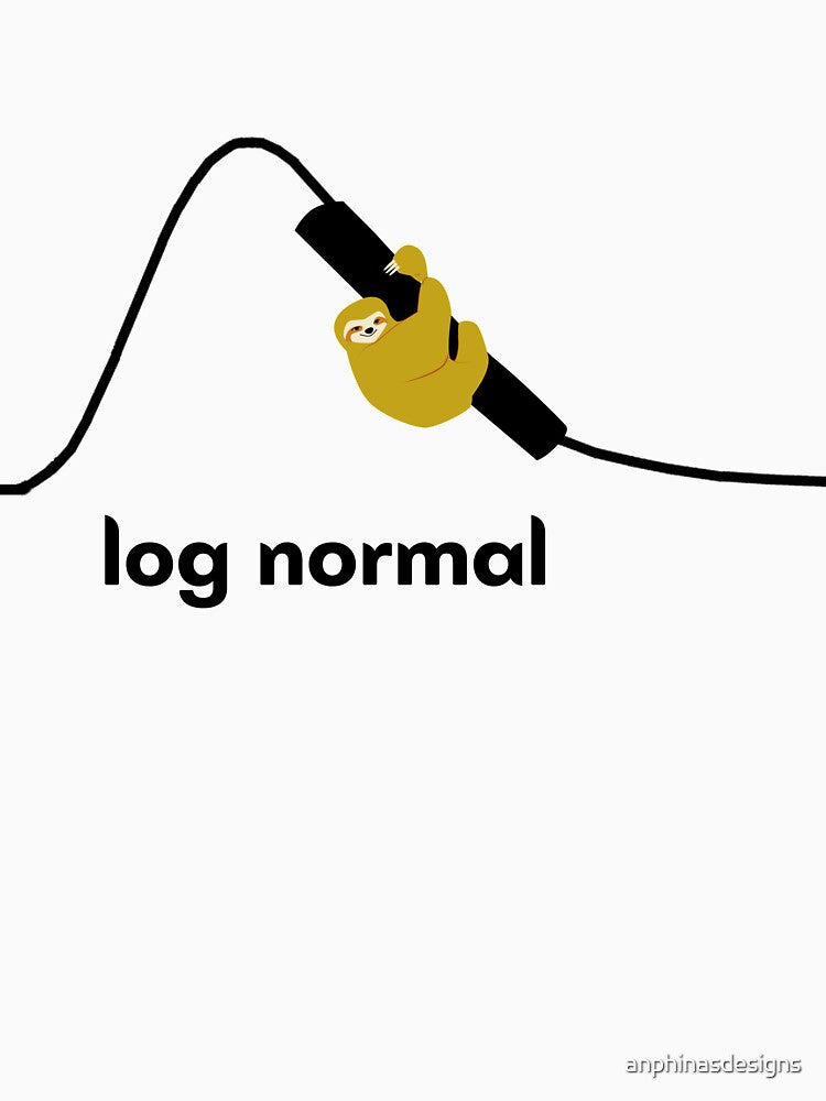 log normal distribution sloth by anphinasdesigns