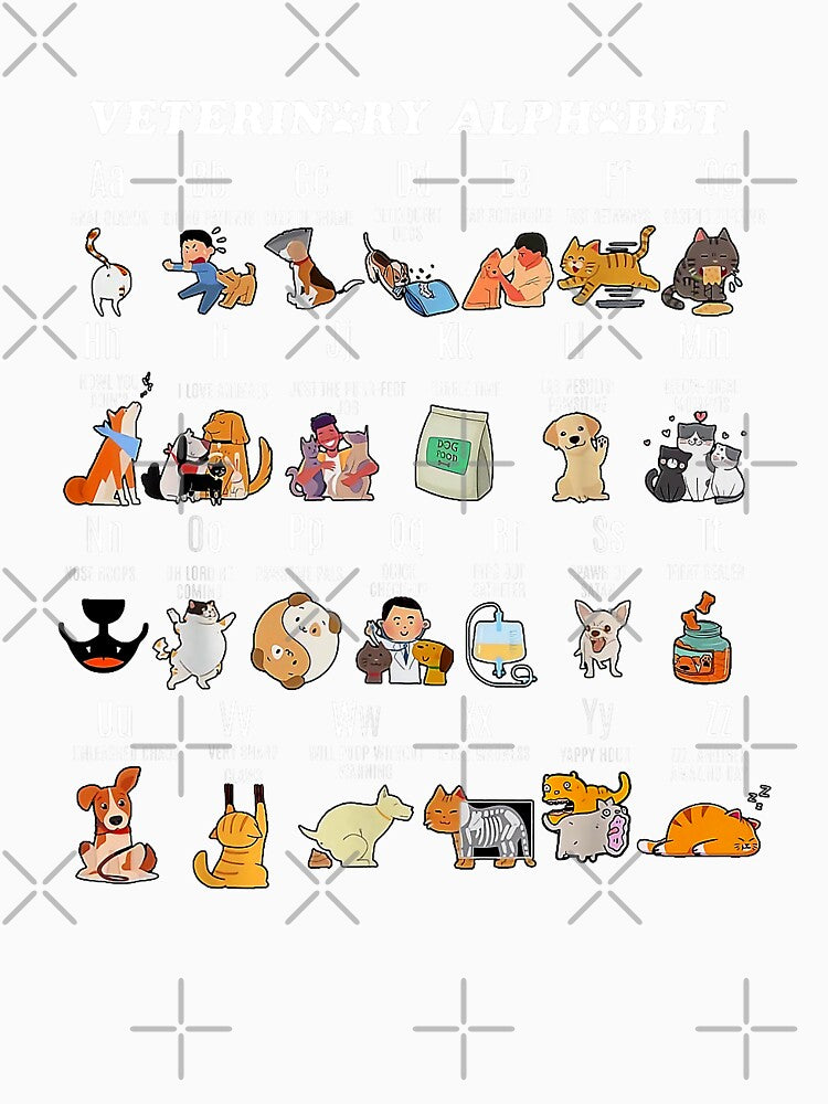 Veterinary Alphabet Animal Clinic Vet Tech by MerchDeviant