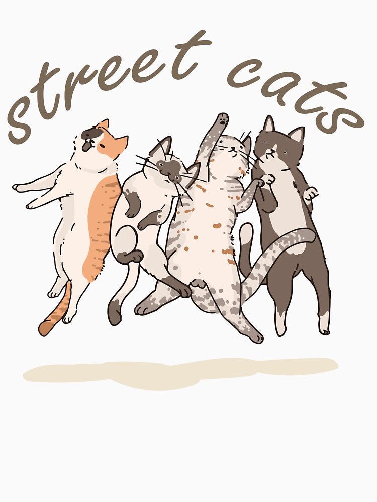 Cute street cats stiker and T-shirt by Ayoubtl2006