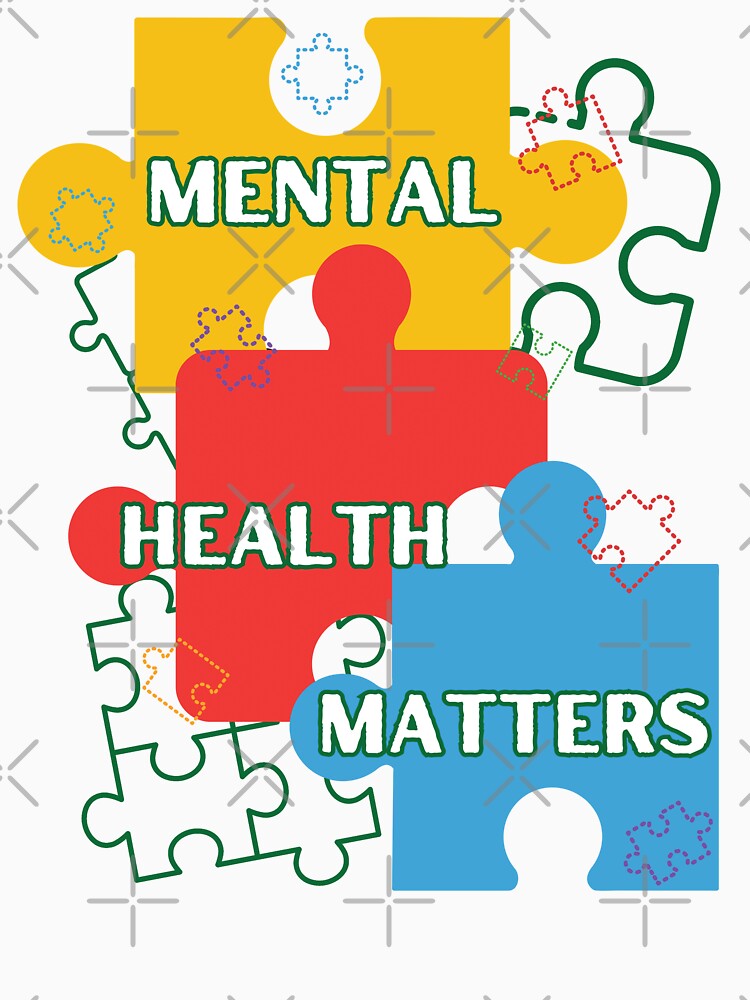 Mental Health Matters Colourful Puzzles by OwlCanvas