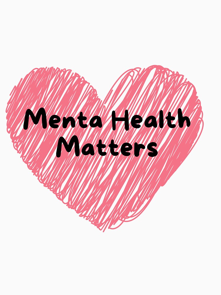 Mental Health Matters Scribble Heart by BuraxisQuotes