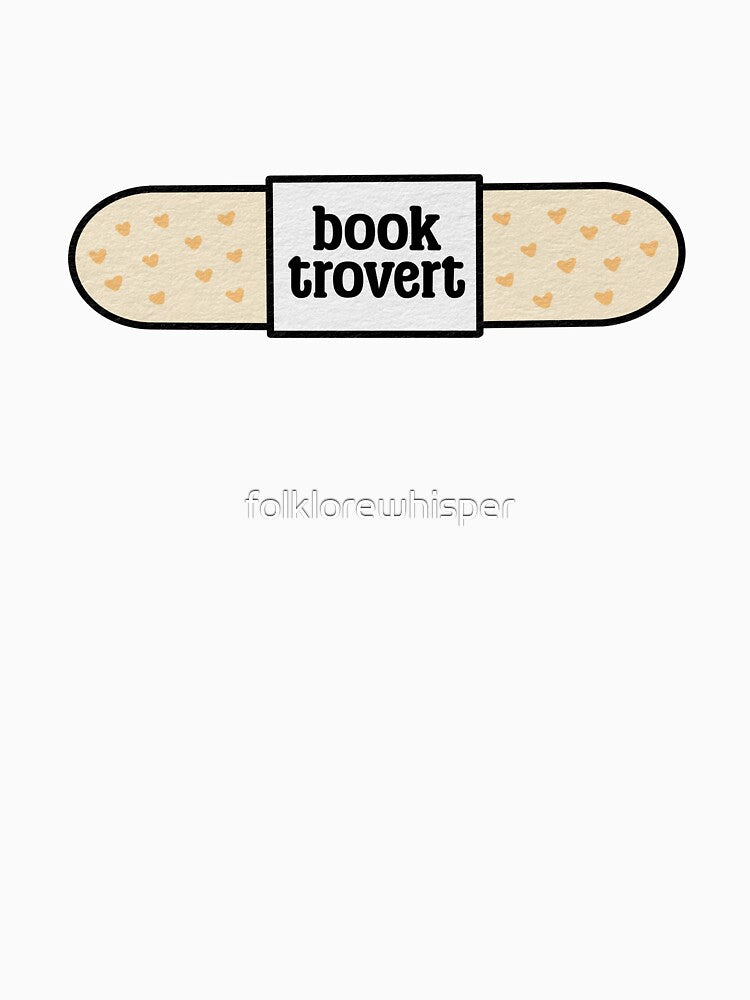 cute bookish bandage: book trovert by folklorewhisper