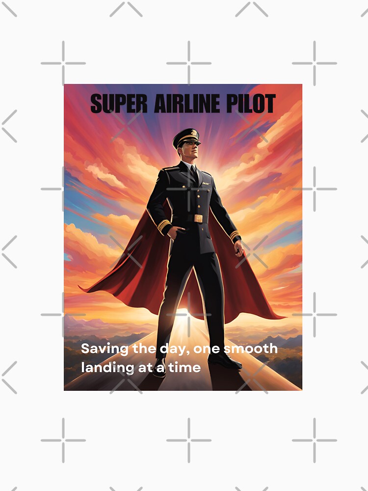 Airline Pilot Super Hero by AviationDesign