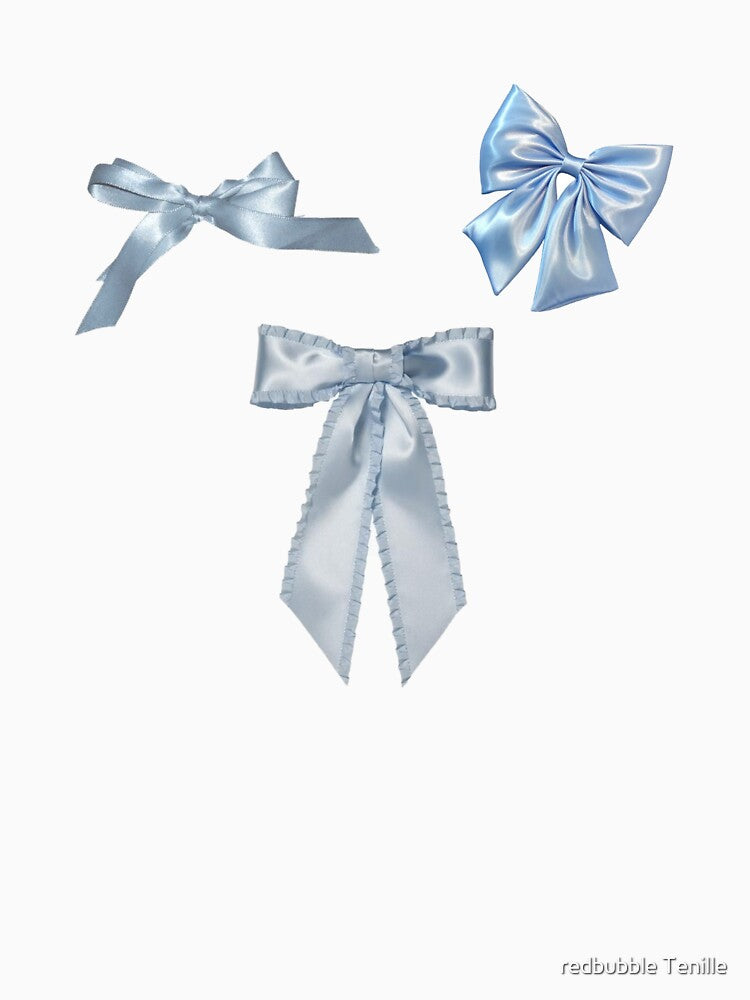 Coquette Blue Bow Sticker Pack by redbubble Tenille