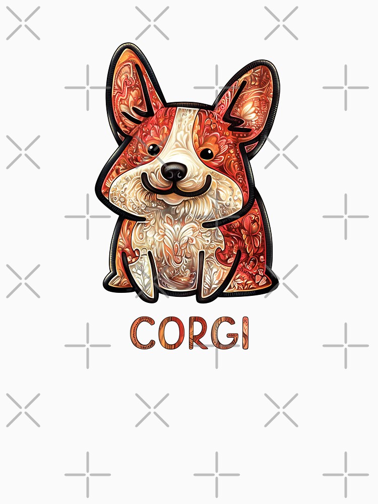 Corgi Series Star_Style A_007, dog animal funny cute T-Shirt shirt CorgiMANIA by aniMo Japan