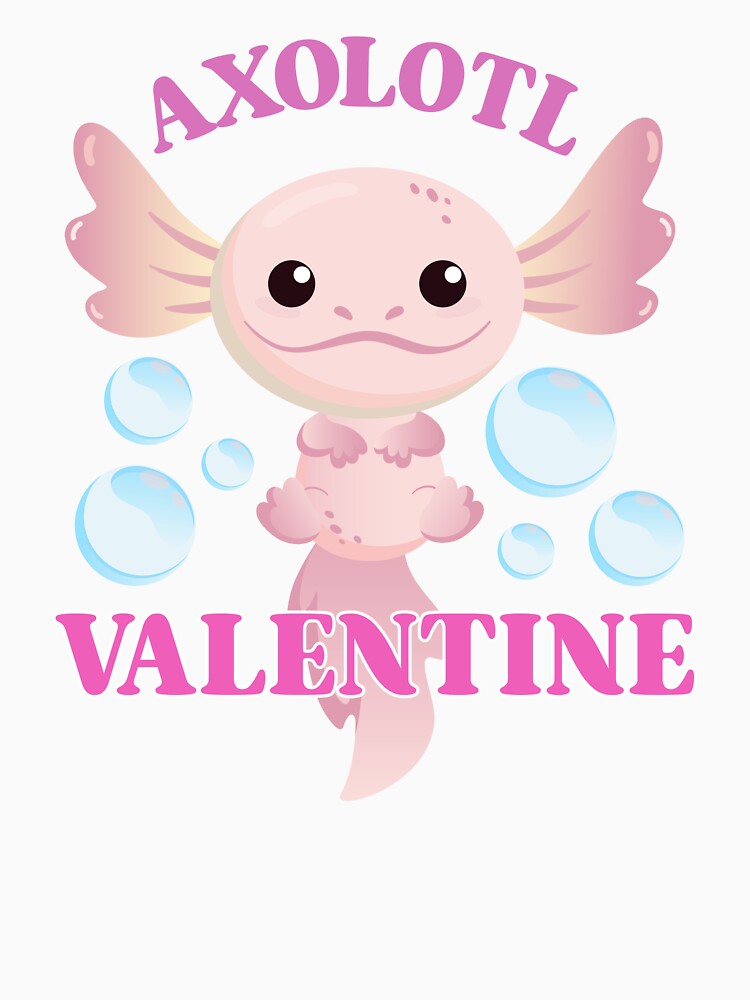 Axolotl Valentine - Axolotl Valentine Unique by Fede Prints
