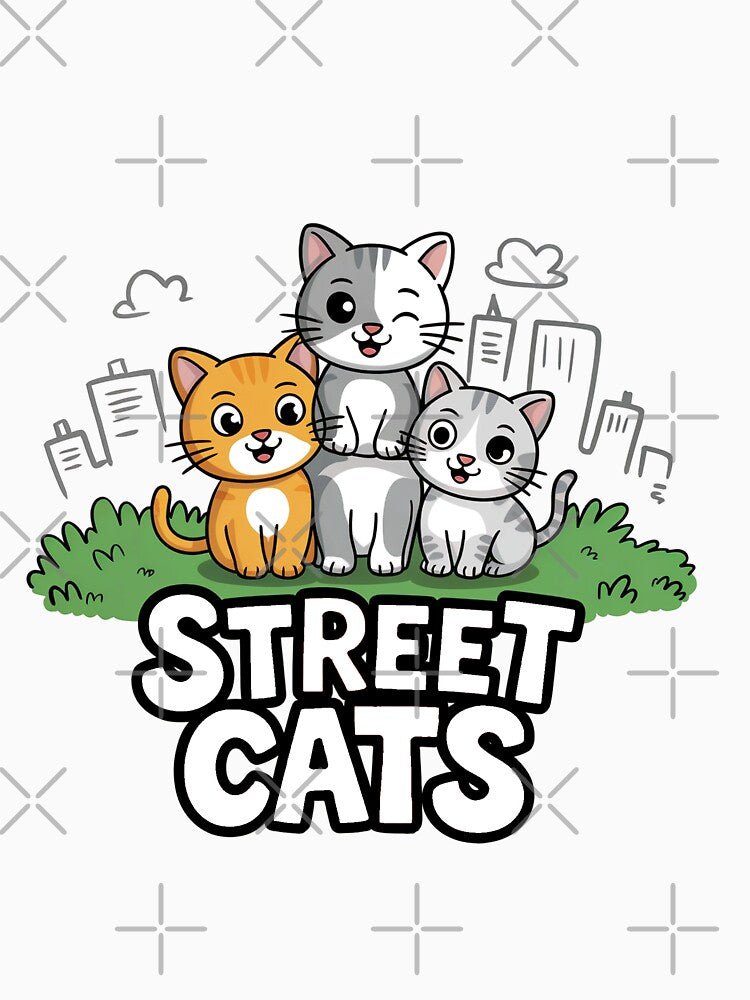 Adorable Street Cats – Cute Urban Cat Stack by KageCraft