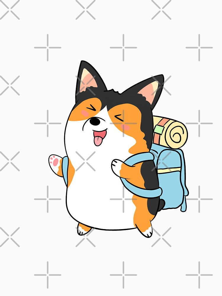 Cute Corgi Go Hiking by AndyWong