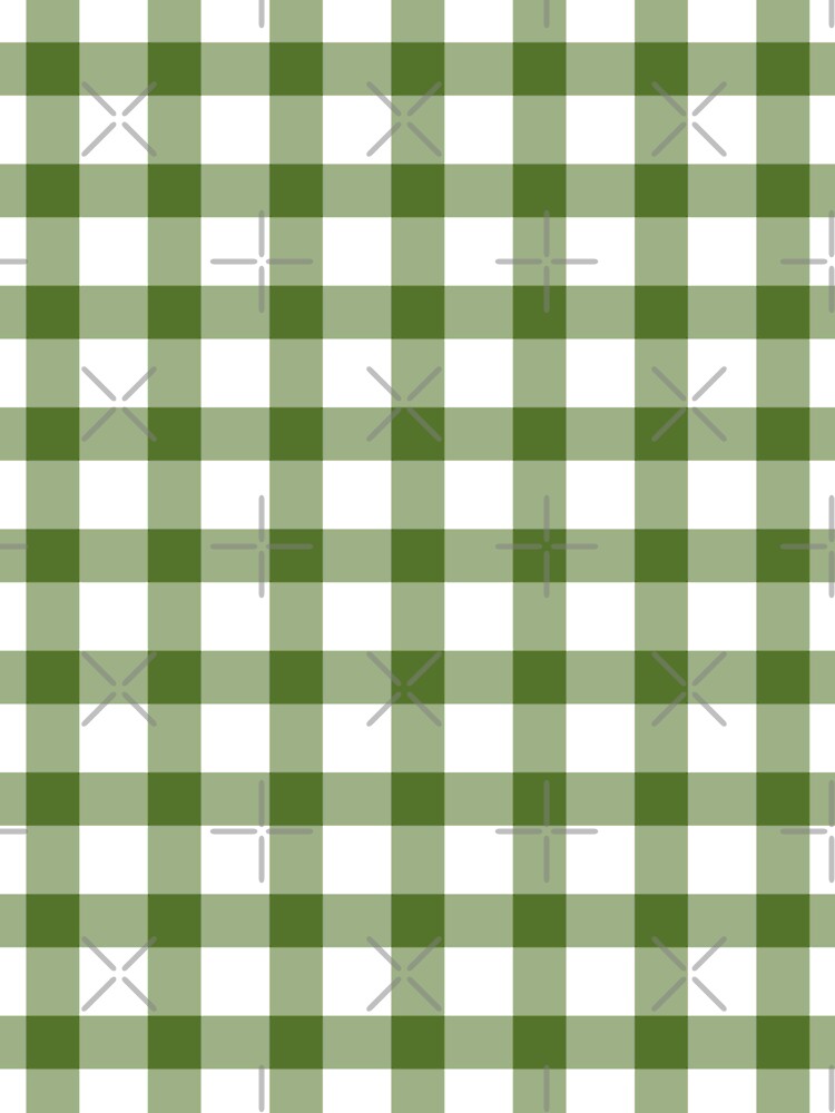 Forest Green Gingham Check by Zaya_art
