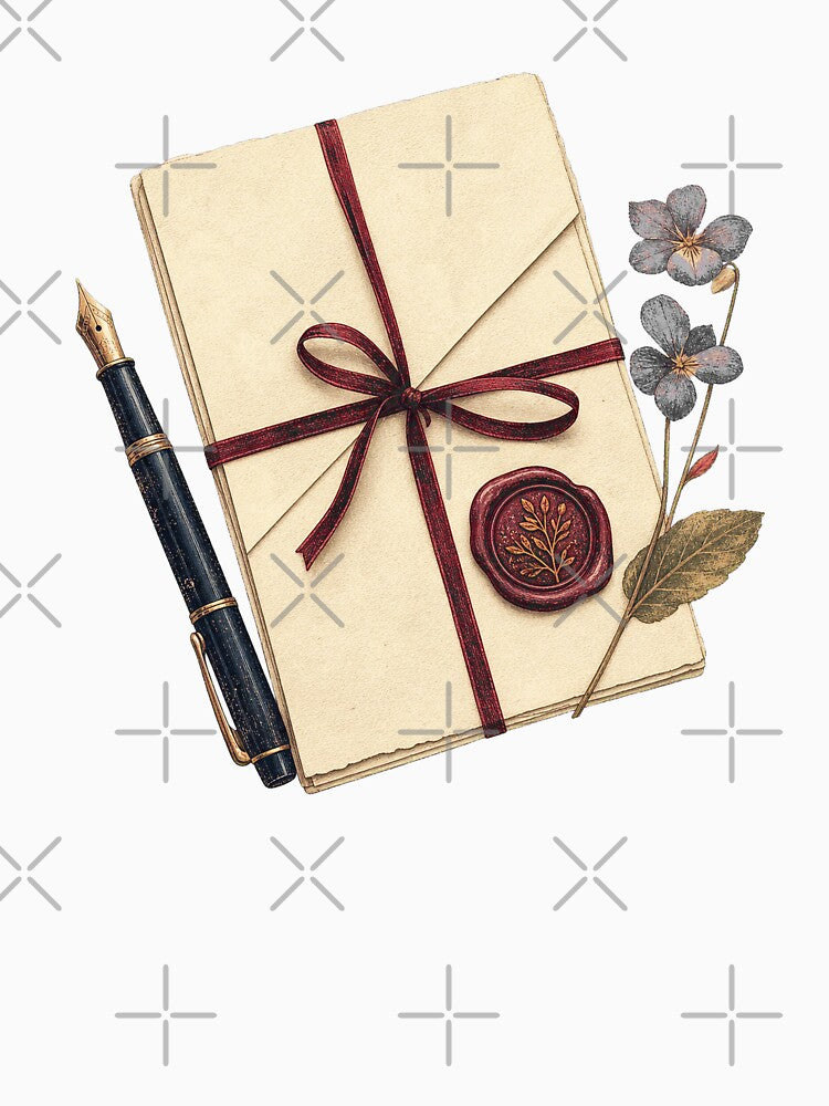 Vintage Wax Seal Letter for Stationery Lovers by Freshloop Studio | Whimsical Vintage Art