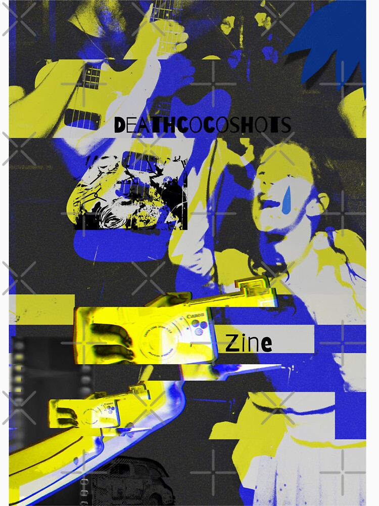 Punk Zine Poster – Vocalist with Glitch & Collage DIY Aesthetic | deathcocoshots by Deathcocoshots