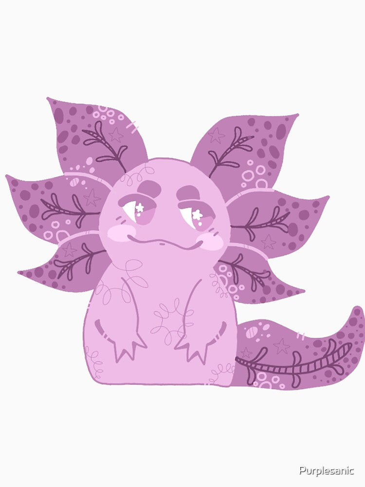 Pink Axolotl by Purplesanic