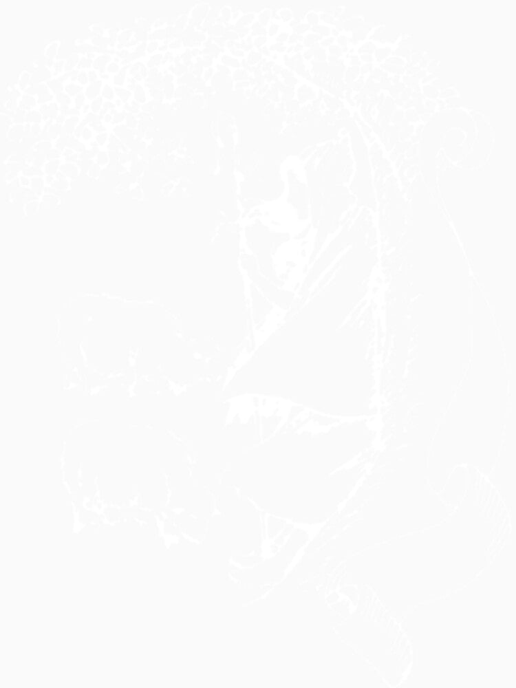 Hooded Shepard White by Prints-n-Pauper