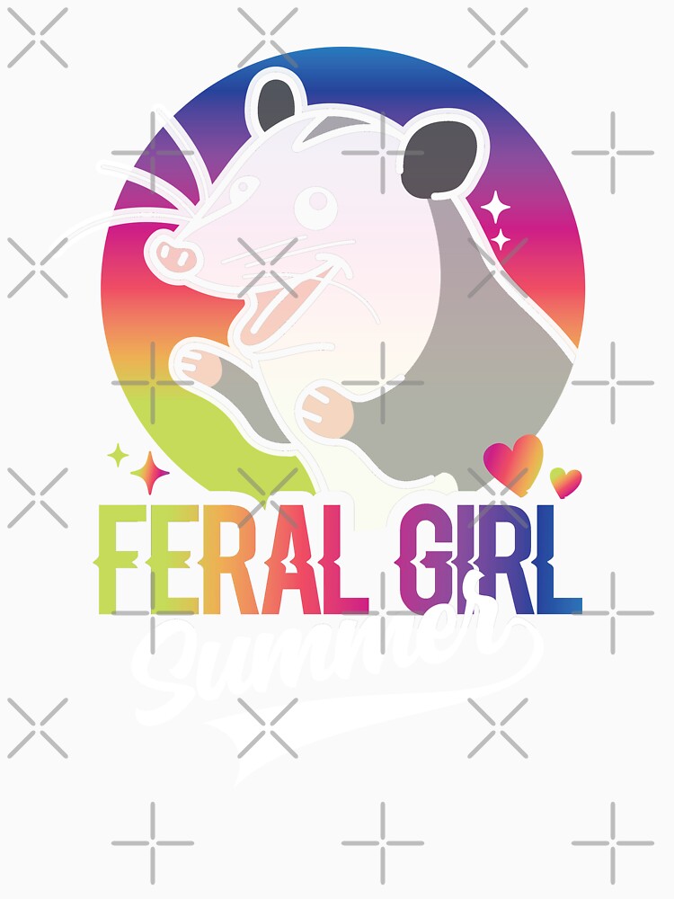 Feral Girl Summer Opossum by NQArtist
