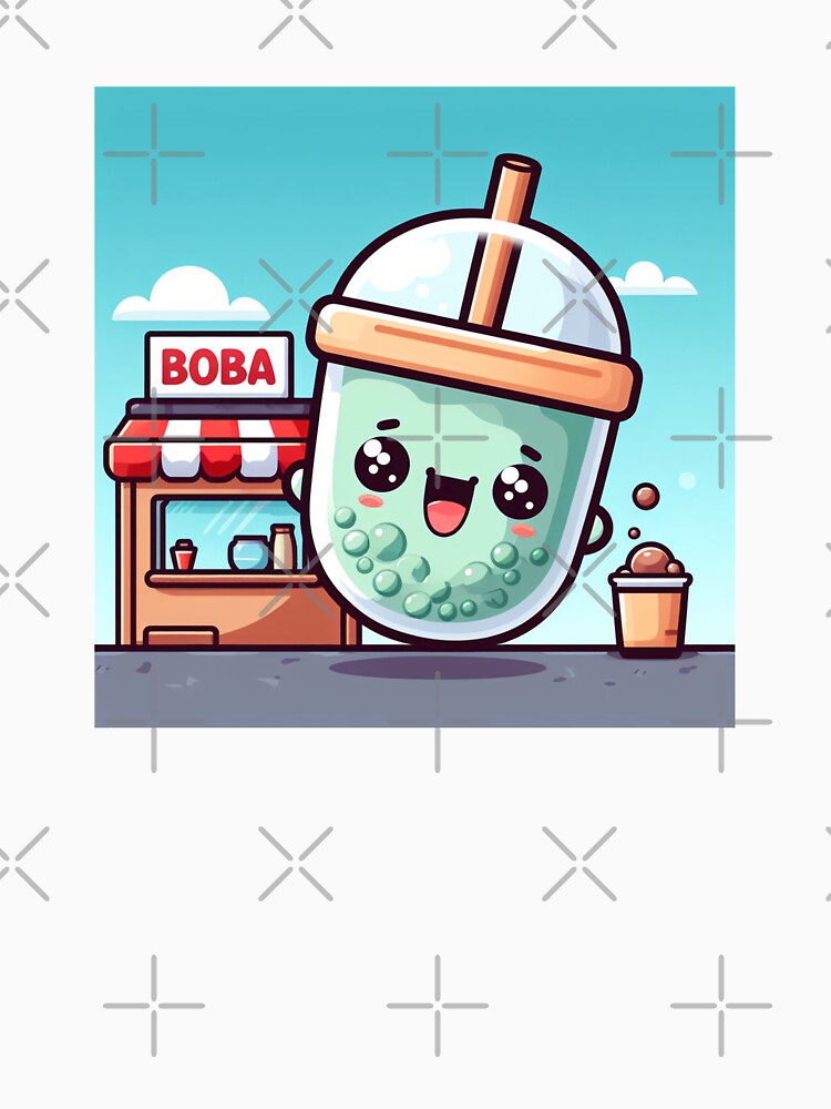 kawaii bubble tea shopping for boba by SaraDatCool