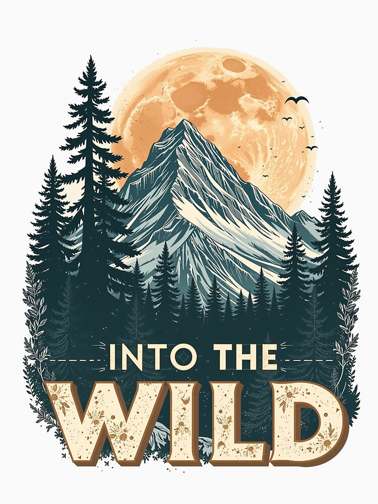 Into The Wild - Vintage Mountain Nature by dosuki Store