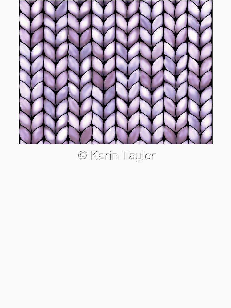 Chunky Lilac Faux Knit by Karin Taylor