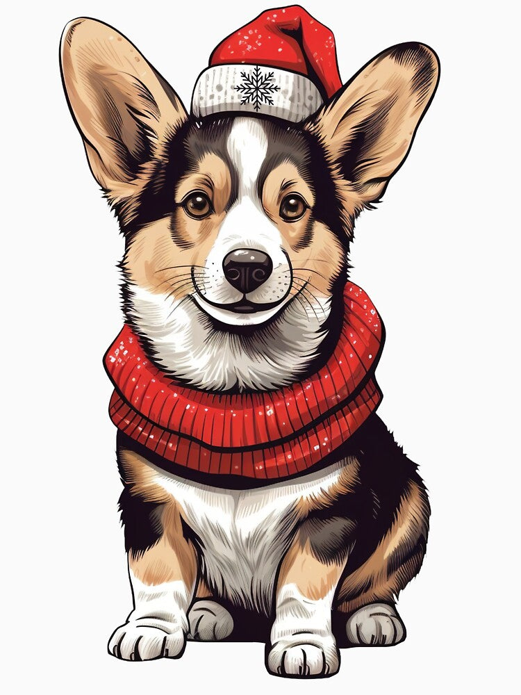 Christmas Dog Corgi by OscarShoping