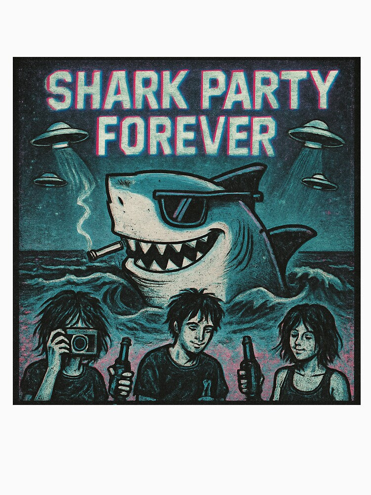 Shark Party Forever — Indie Sleaze Beach Grunge by FilMate