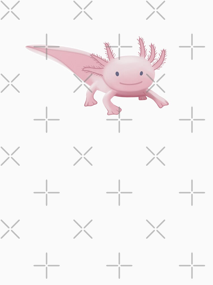 Pink axolotl by MaruCS