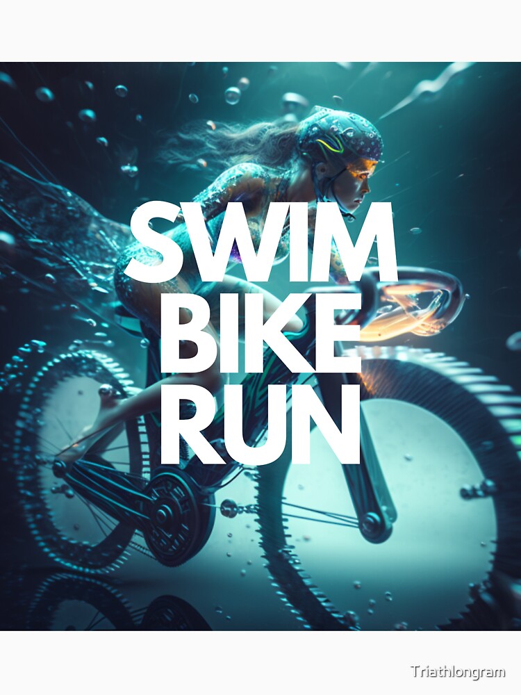 Swim Bike Run Triathlon White on Black Cyber Fairy Grunge, Split lighting, Hyperrealistic intricate detail, finely detailed by Triathlongram