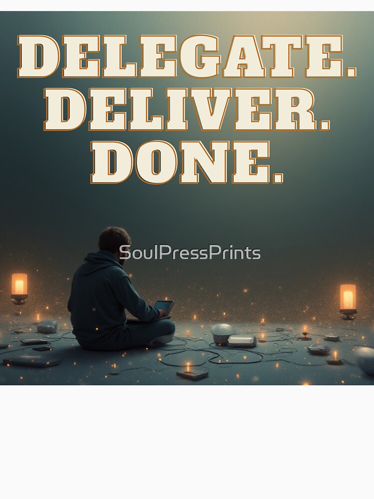 Delegate. Deliver. Done. by SoulPressPrints