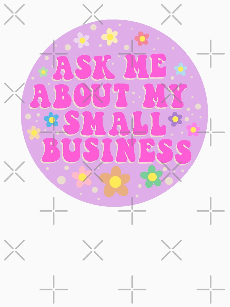 Hot pink ask me about my small business design by Bizzybuys1