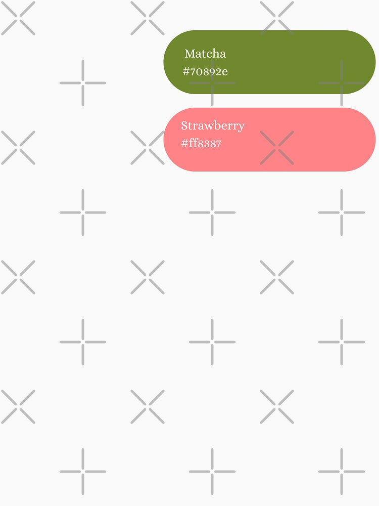 Matcha Strawberry color hex by Niji Hibana