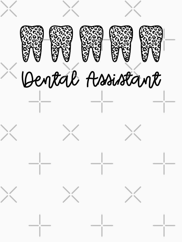 Dental Assistant Cute leopard print teeth | Assistant Dentist  | RDA Registered Dental Assistant Dental gifts by Violet Treasures