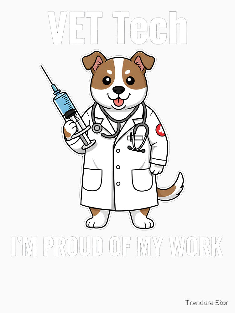 Proud Vet Tech Dog Doctor - Healthcare Professional Pup by Trendora Stor