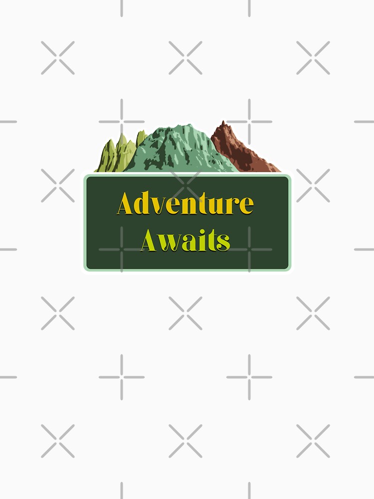 Adventure Awaits text illustration by trepiu