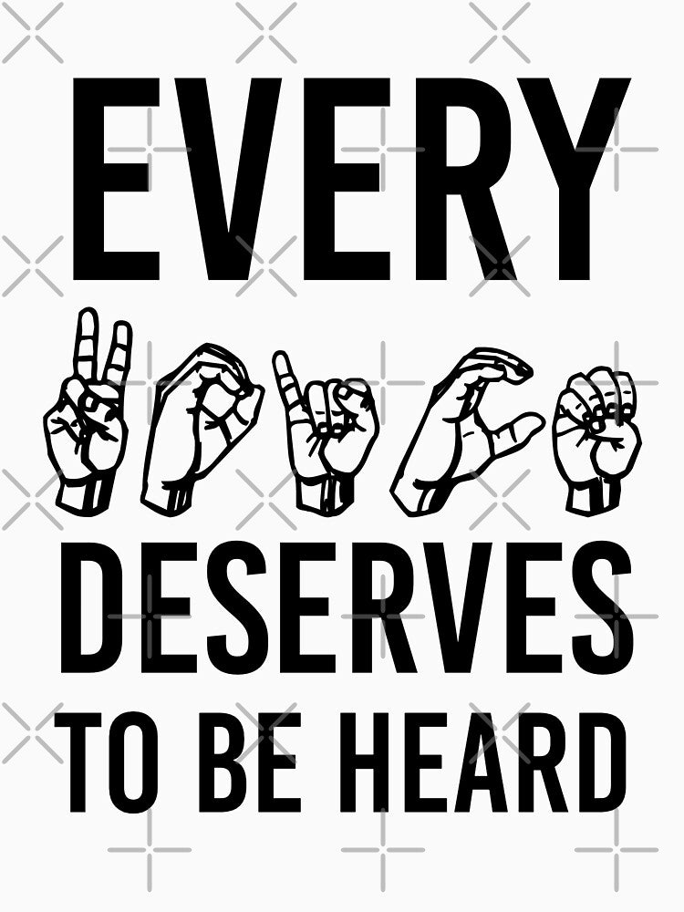 Every voice deserves to be heard | Speech Pathology | Speech pathologist | SLP | Future SLP by Violet Treasures