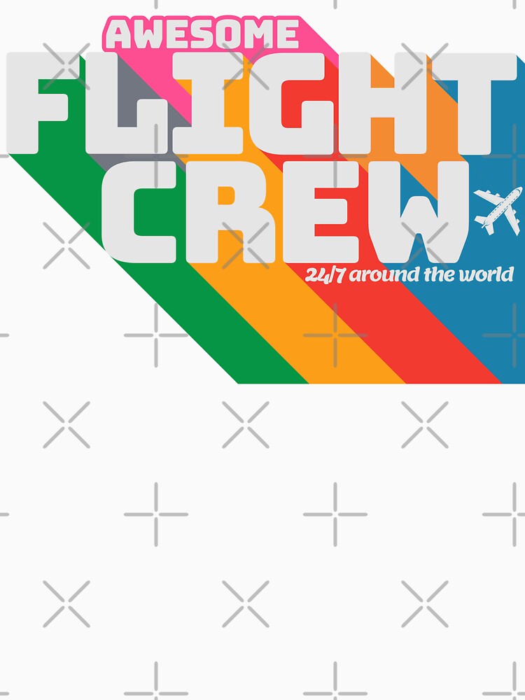 Awesome Flight Crew 24/7 around the world Pilot & Stewardess by AviationArtists