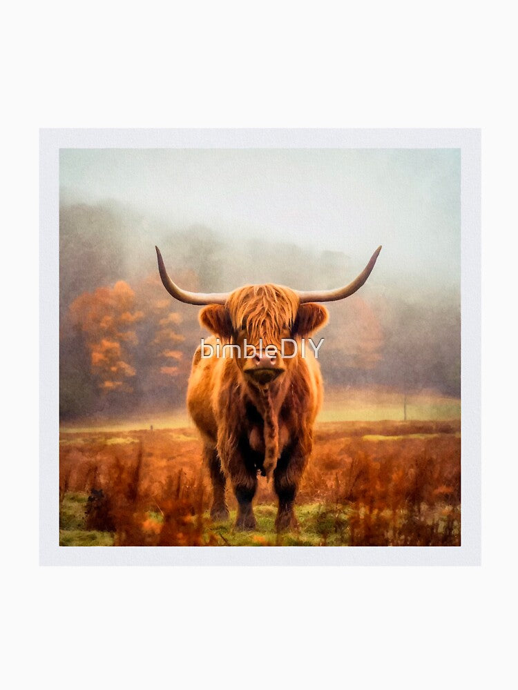 Scottish Highland Cow - Fluffy Longhorn by bimbleDIY
