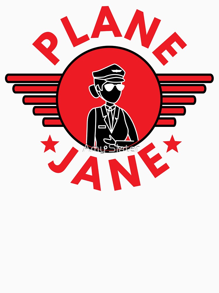 Plane Jane.  Funny Pilot-Pilot-Pilot Sayings- Retro Pilot-Play On Words-Pun-Pilot Pun-New Pilot by SighFly52