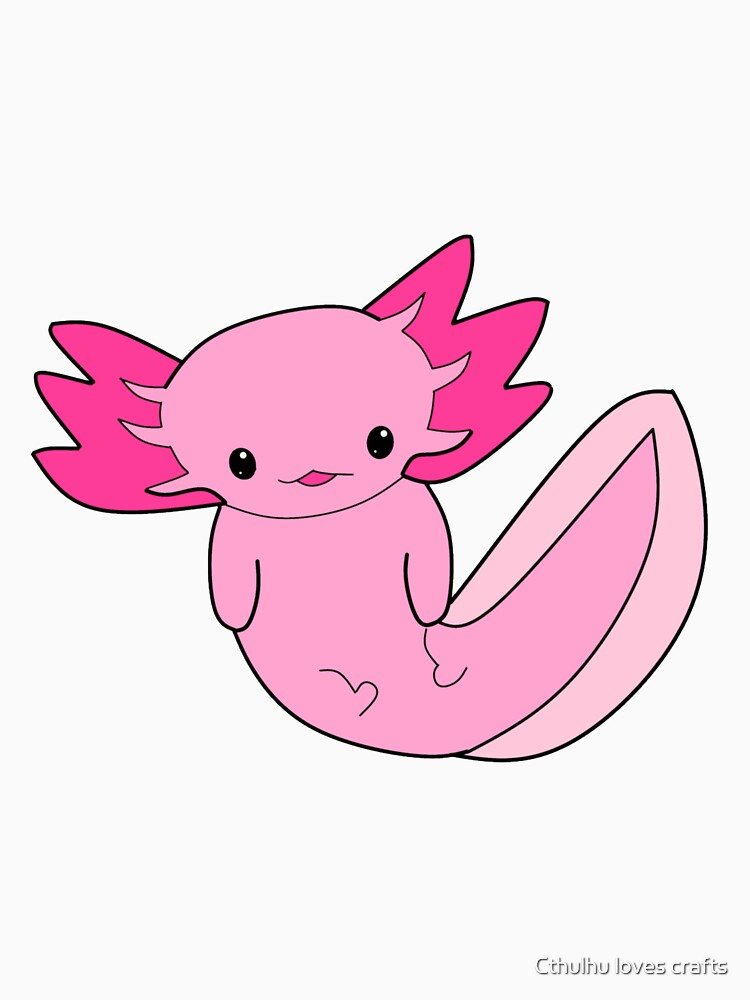 Pink Axolotl by Cthulhu loves crafts