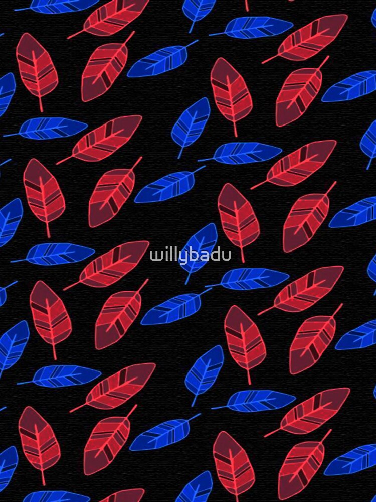 3D Neon Native Feathers Rave Spirit Black Light by willybadu