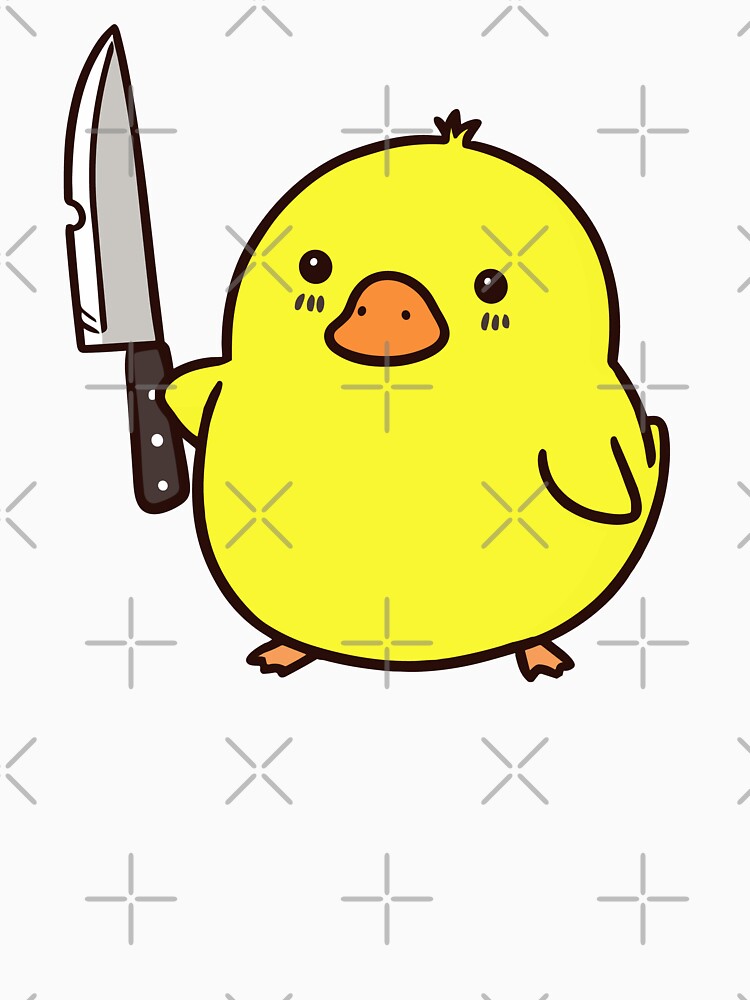 Cute Duck With Knife by Gkinoki