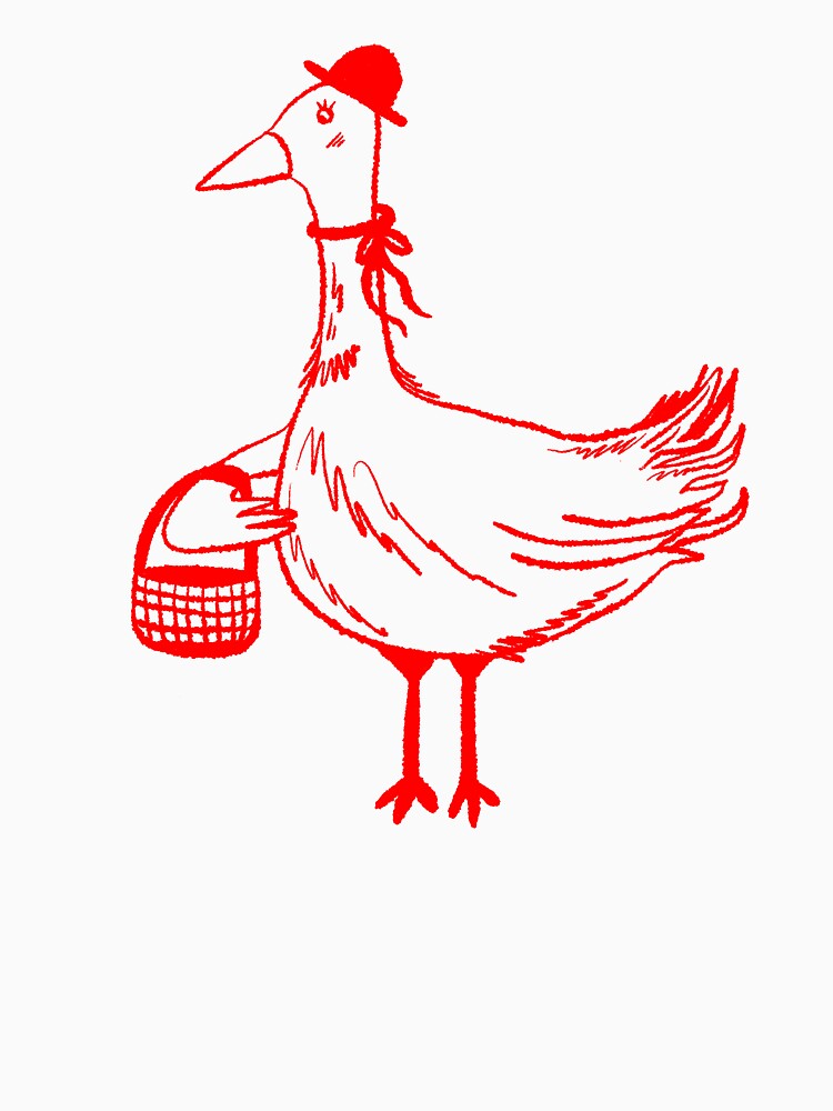 Cute Red Summer Goose by OkiDokiDesign